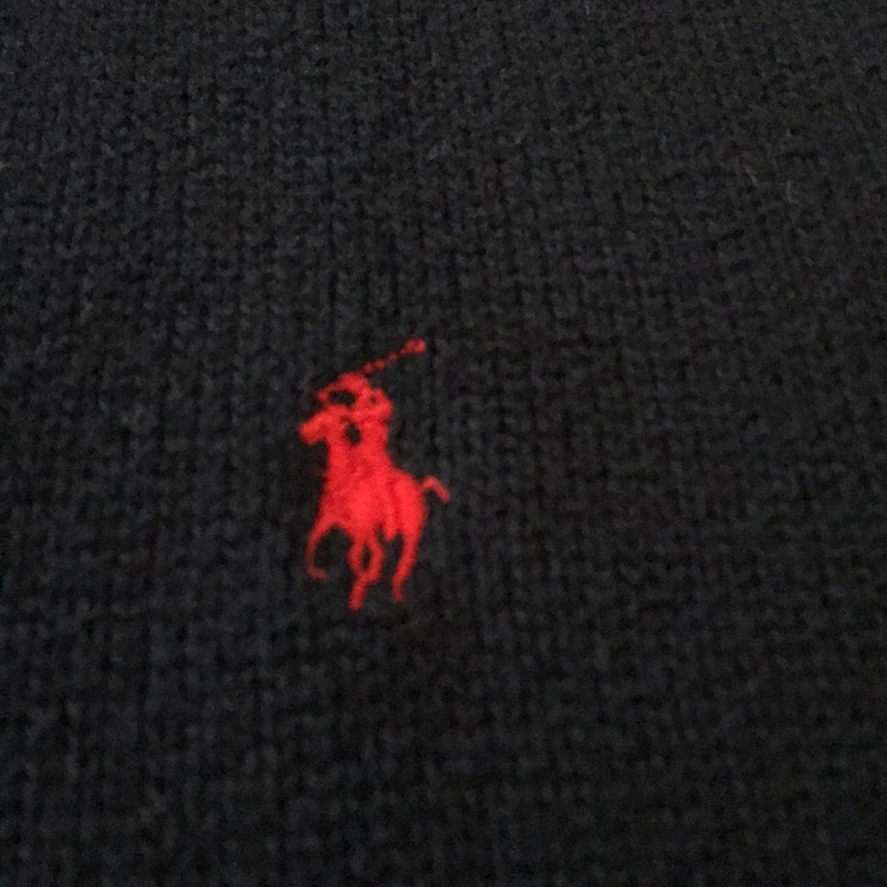 Men’s Polo 3/4 Zip Sweater Size Small- Navy Blue